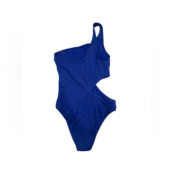 Victoria’s Secret Cut Out One Shoulder One Piece Royal Blue Bathing Suit Small - Picture 4 of 10